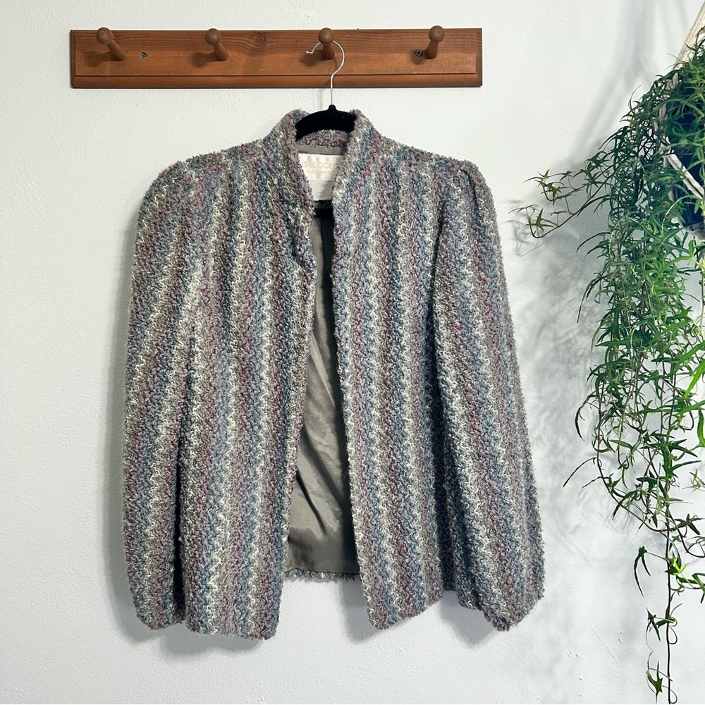 Vintage Lambs Wool Blend Jacket Fully Lined Size 12